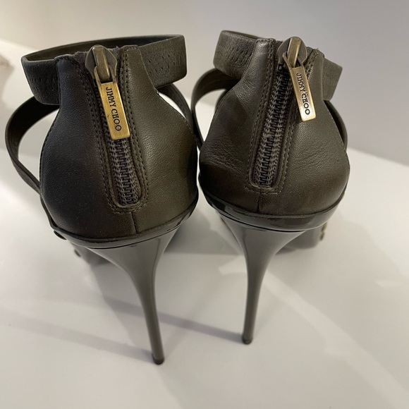 Authentic Jimmy Choo Army Green Shoes - Picture 5 of 7